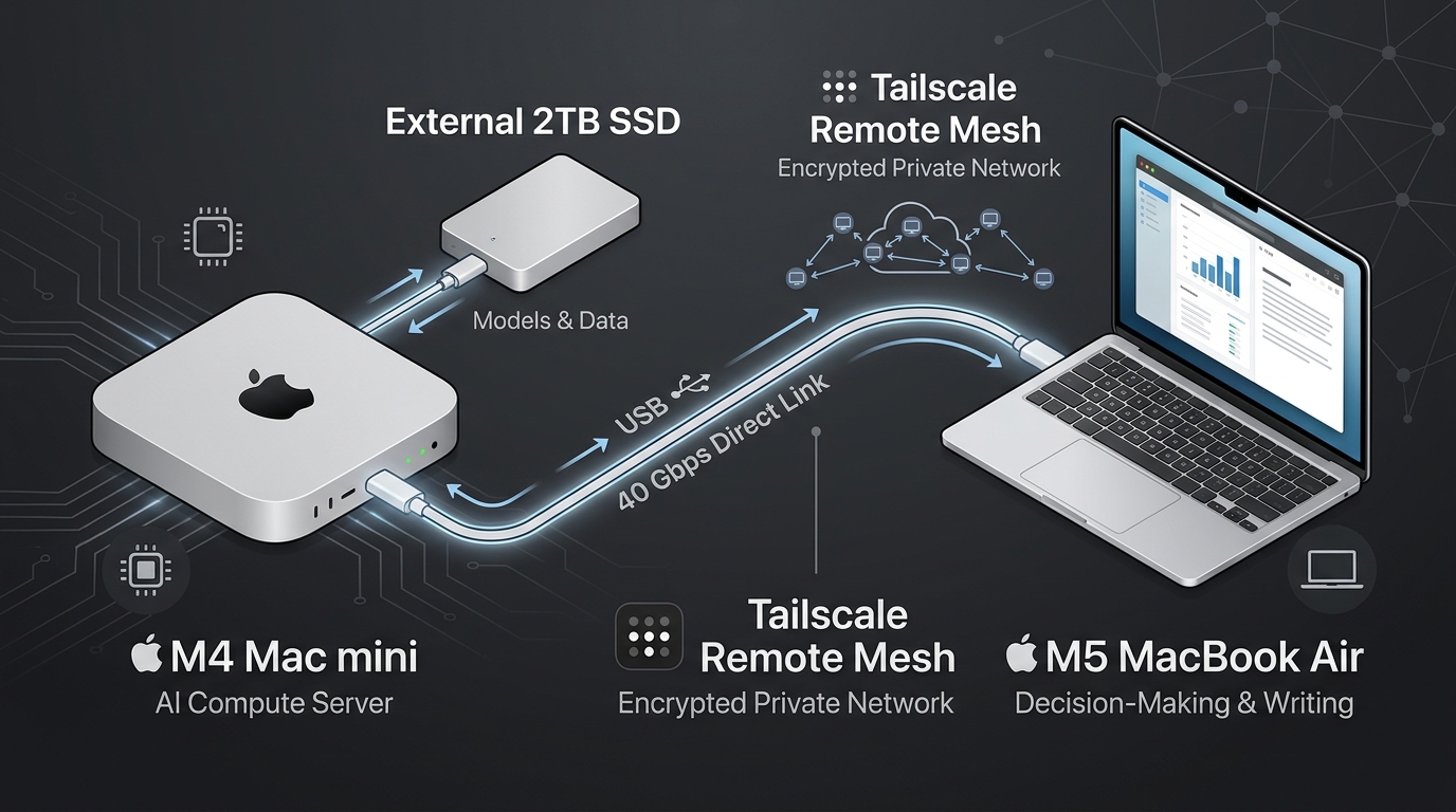 双 Mac 硬件架构与双通道网络拓扑